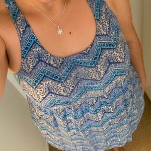 Forever 21 blue print dress